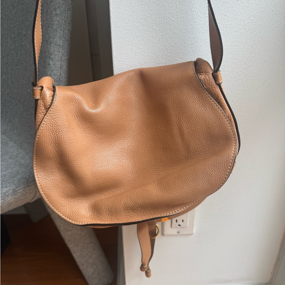 Chloe Brown Leather Crossbody Bag - Picture 4 of 5